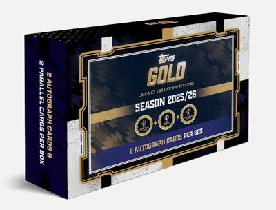 Topps Gold Uefa Club Competitions Season 2025/26 Trading Card Box